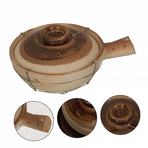 Глиняный горшок Ipetboom 0,5 л с крышкой и ручкой термостойкий synthetic.ua - Фото 1