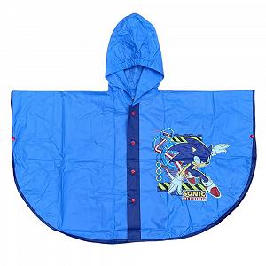 Дитячий дощовик CARTOON Sonic з капюшоном та застібкою на ґудзиках - Фото 1