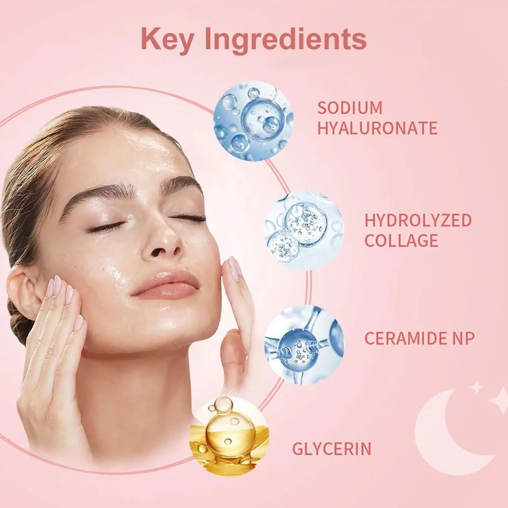 Ночная маска для лица Collagen, 75 мл, фото №3 Ночная маска для лица Collagen, 75 мл, фото №3