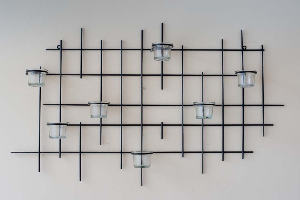 Настенный подсвечник 7XXL Candelabra 83 см Металлический Черный, фото №5