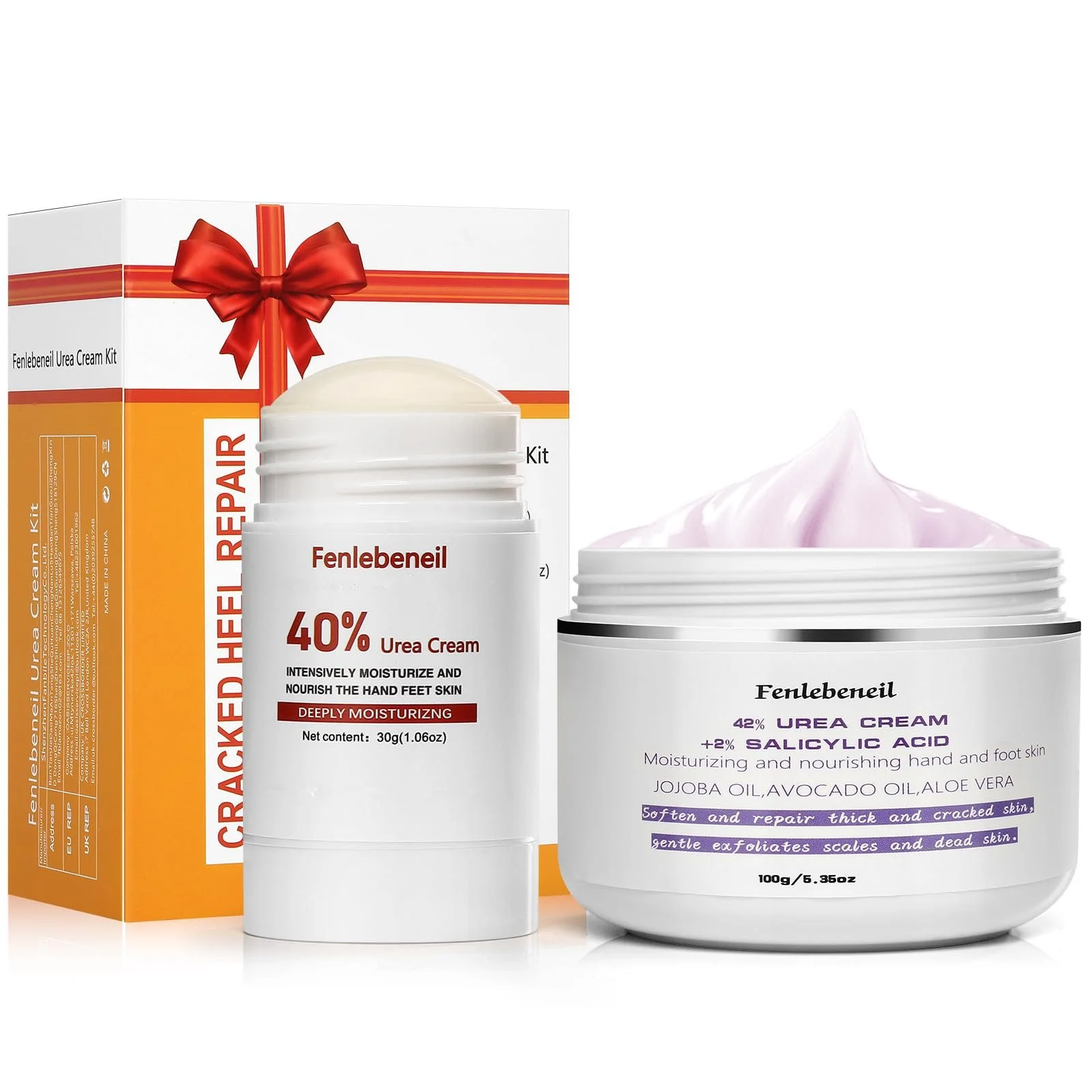 Набор кремов для ног Urea Cream 40%, 42% Plus 2% Salicylic Acid для сухих пяток и мозолей, фото №1