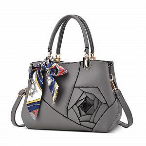 Купить Сумка DORRISO с ручкой сверху, серая, L - Фото 1 Сумка DORRISO с ручкой сверху, серая, L - Фото 1