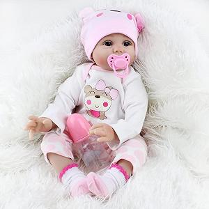 Кукла Scnbom Reborn Babies девочка 55 см Силиконовая как настоящий младенец мальчик - Фото 1