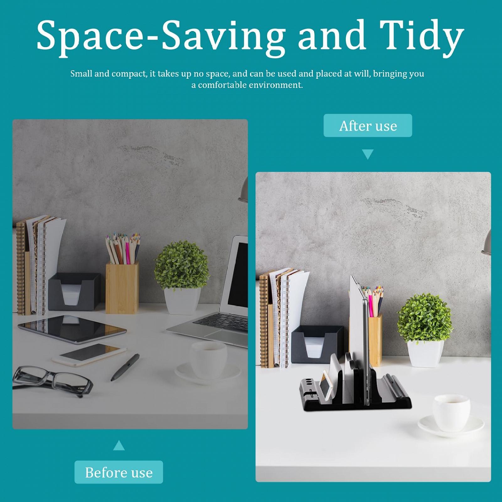 Підставка для ноутбука Вертикальна для ноутбука для столу Тримач, фото №3 Підставка для ноутбука Вертикальна для ноутбука для столу Тримач, фото №3