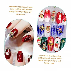Металлическое украшение для ногтей FRCOLOR Рождественское 24 шт. synthetic.ua - Фото 1