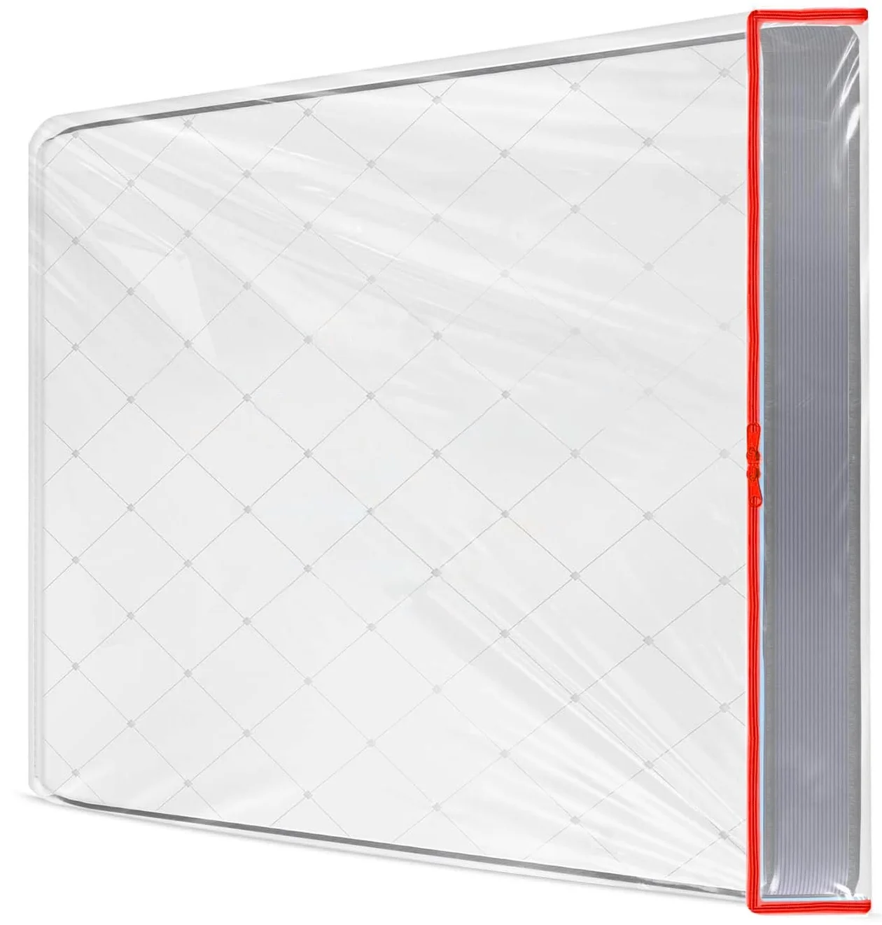 Чохол для матраца пластиковий / 90 x 200 см / Водонепроникний / Товщина 30 см / Прозорий, фото №1