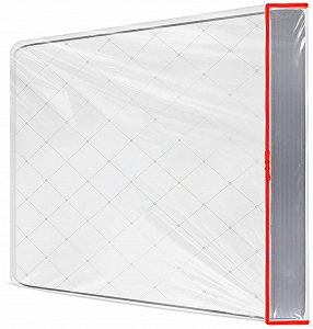 Чохол для матраца пластиковий / 90 x 200 см / Водонепроникний / Товщина 30 см / Прозорий - Фото 1