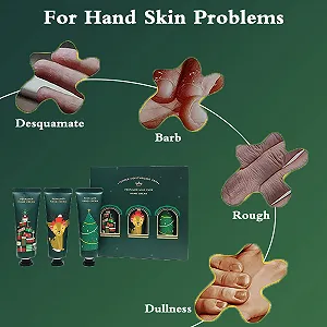 Крем для рук Набор Мини Кремы для рук Увлажняющий крем Ухаживающий крем Рождественский ухаживающий крем Растительный аромат Крем для ухода за руками для сухой, шершавой, потрескавшейся кожи рук Подарочный набор для женщин, подруги, мамы (C2) synthetic.ua - Фото 1