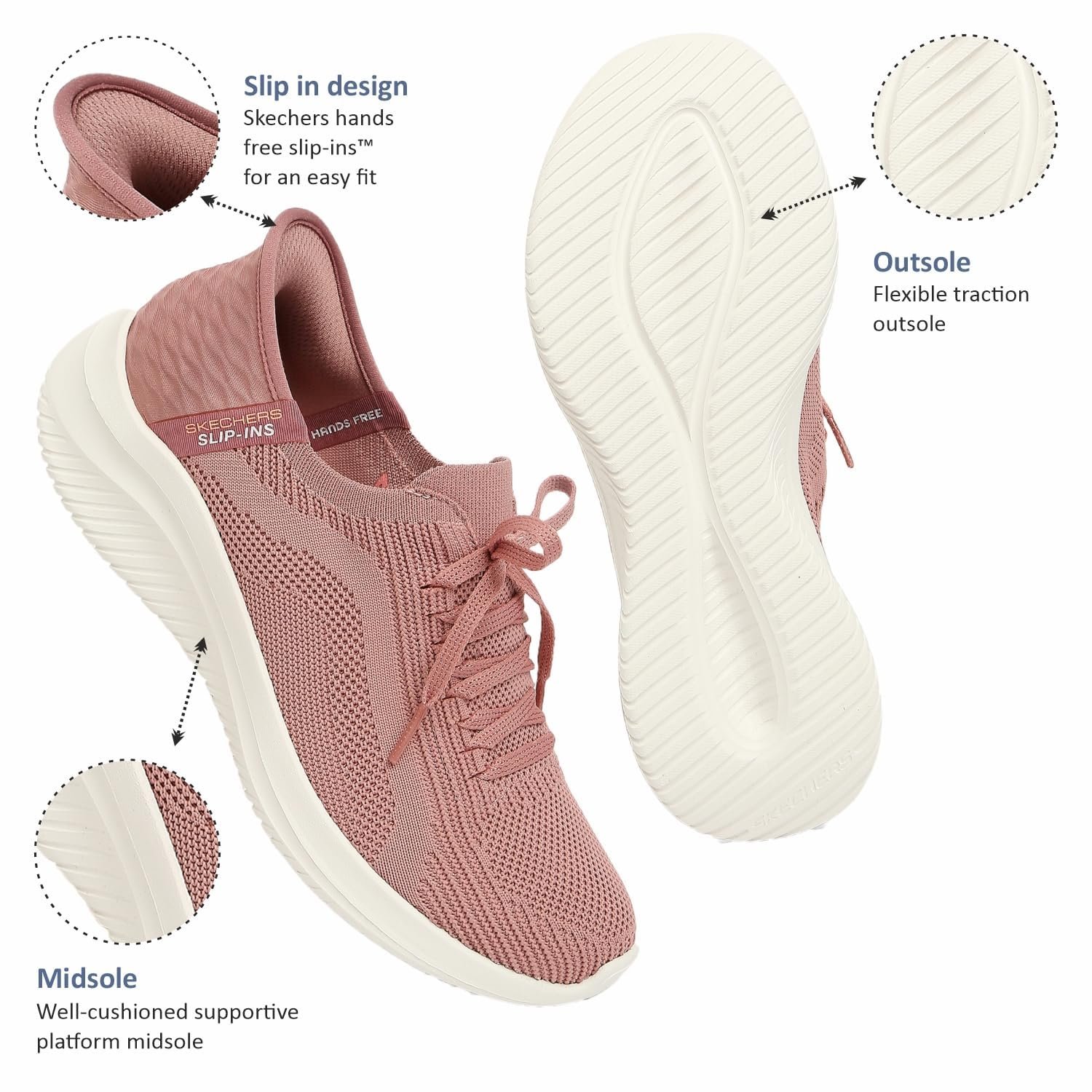 Кроссовки Skechers Ultra Flex 3.0 Brilliant Path женские, фото №3