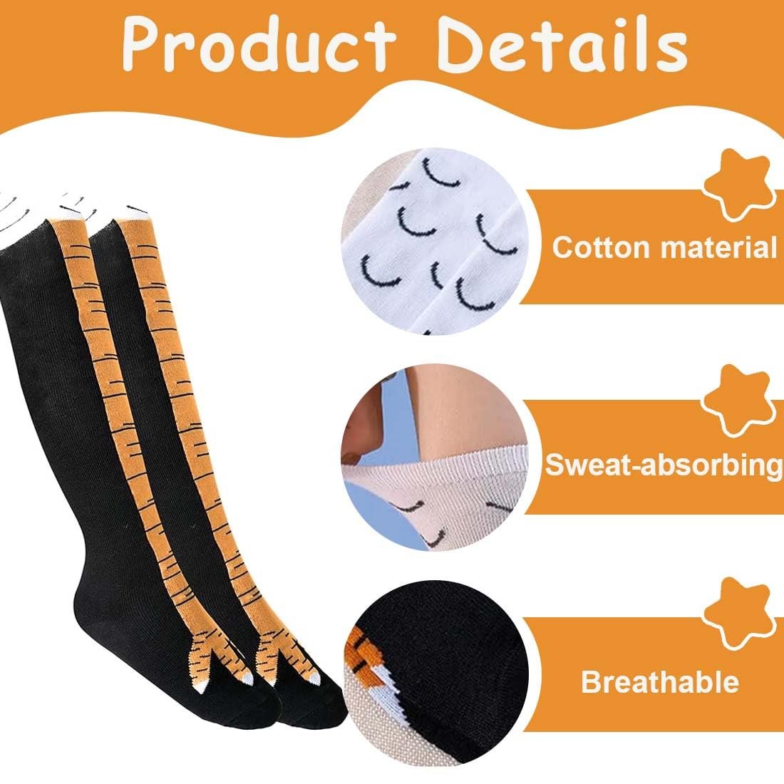 Гольфы с куриными лапками, бронзовые, фото №2