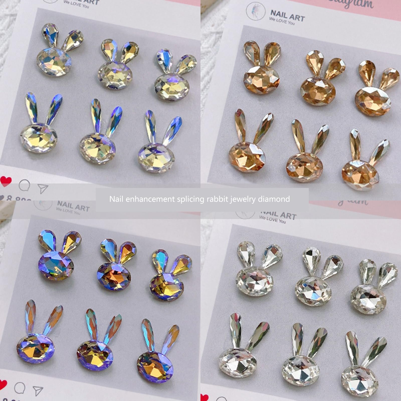 Набір розкішних заклепок, стрази, діаманти, кристали, фото №7