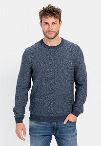 Вязаный джемпер camel active из смесового хлопка для мужчин synthetic.ua - Фото 1