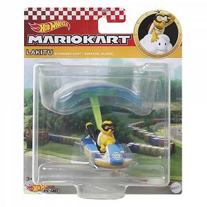 Іграшковий автомобіль Hot Wheels Mario Kart Lakitu Standard Kart з повітряним змієм Parafoil - Фото 1