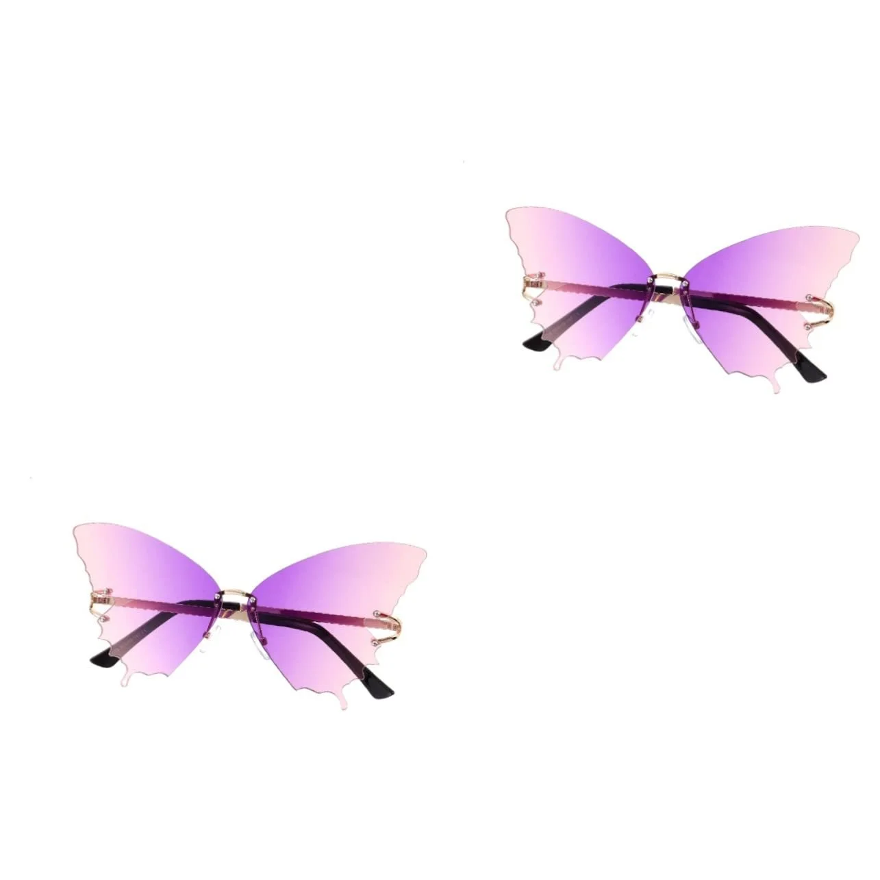 Солнцезащитные очки Без оправы Фиолетовый, фото №1