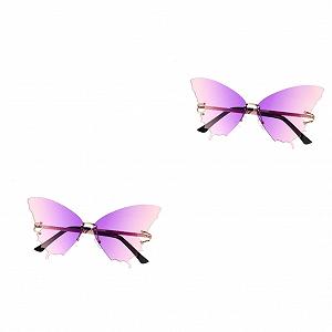 Сонцезахисні окуляри Без оправи Фіолетовий - Фото 1