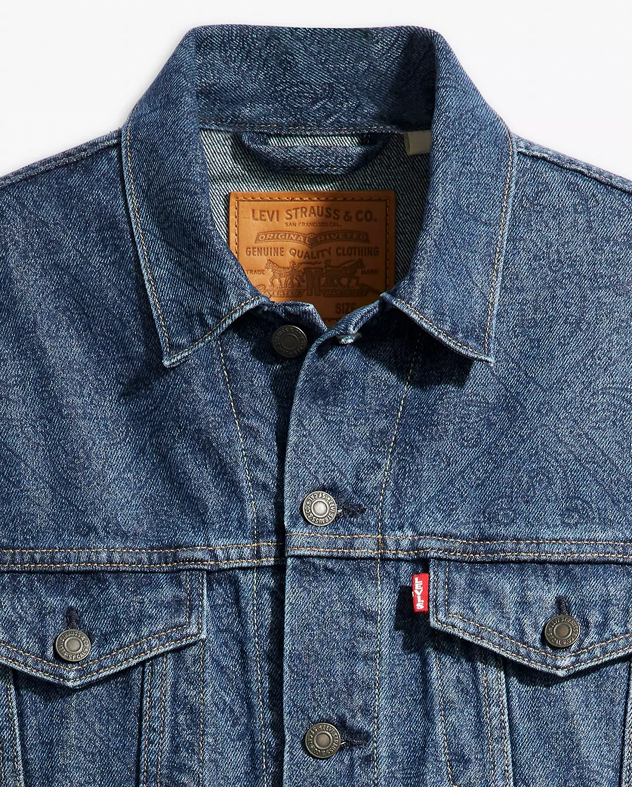 Мужская куртка Levis - The Trucker Jacket Watermarks Embossed - XS, фото №6