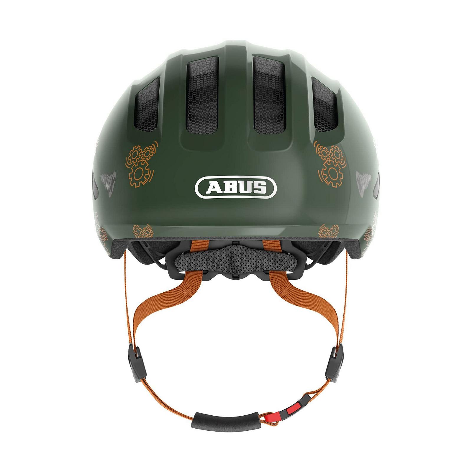 Шолом велосипедний ABUS Smiley 3.0 Дитячий, M, 50-55 см, зелений з роботом, фото №3