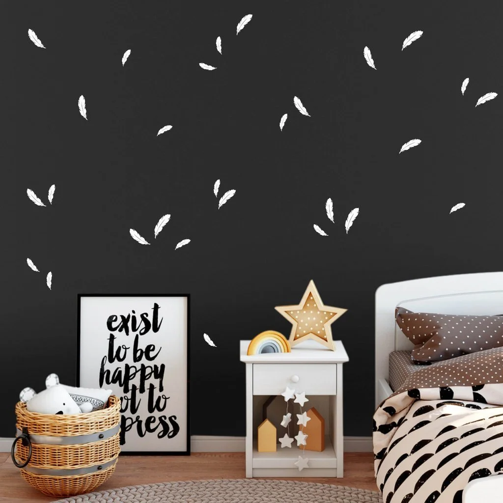 Наклейки на стену Wandtattoo-Loft® Feathers 30 шт Белый, фото №3 Наклейки на стену Wandtattoo-Loft® Feathers 30 шт Белый, фото №3