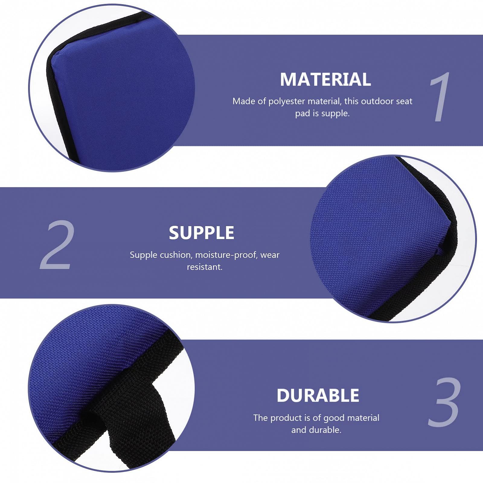 Beavorty Подушка Portable Outdoor Seat Cushion Soft Foldable Camping Seat Cushion Single Layer Dark Blue, фото №7