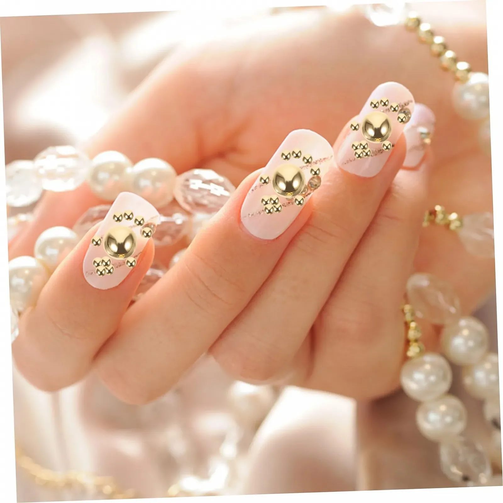 Полужемчуг для ногтей Healeved, 1000 шт, разноцветные, фото №7