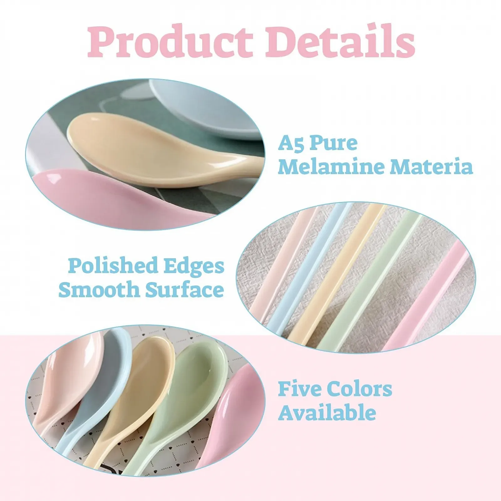 Набор из 5 ложек пластиковых, фото №3