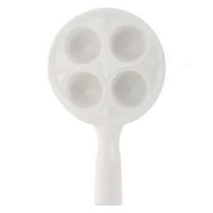 Форма для запекания улиток IMIKEYA Escargot керамическая с ручкой термостойкая с углублениями Белая - Фото 1