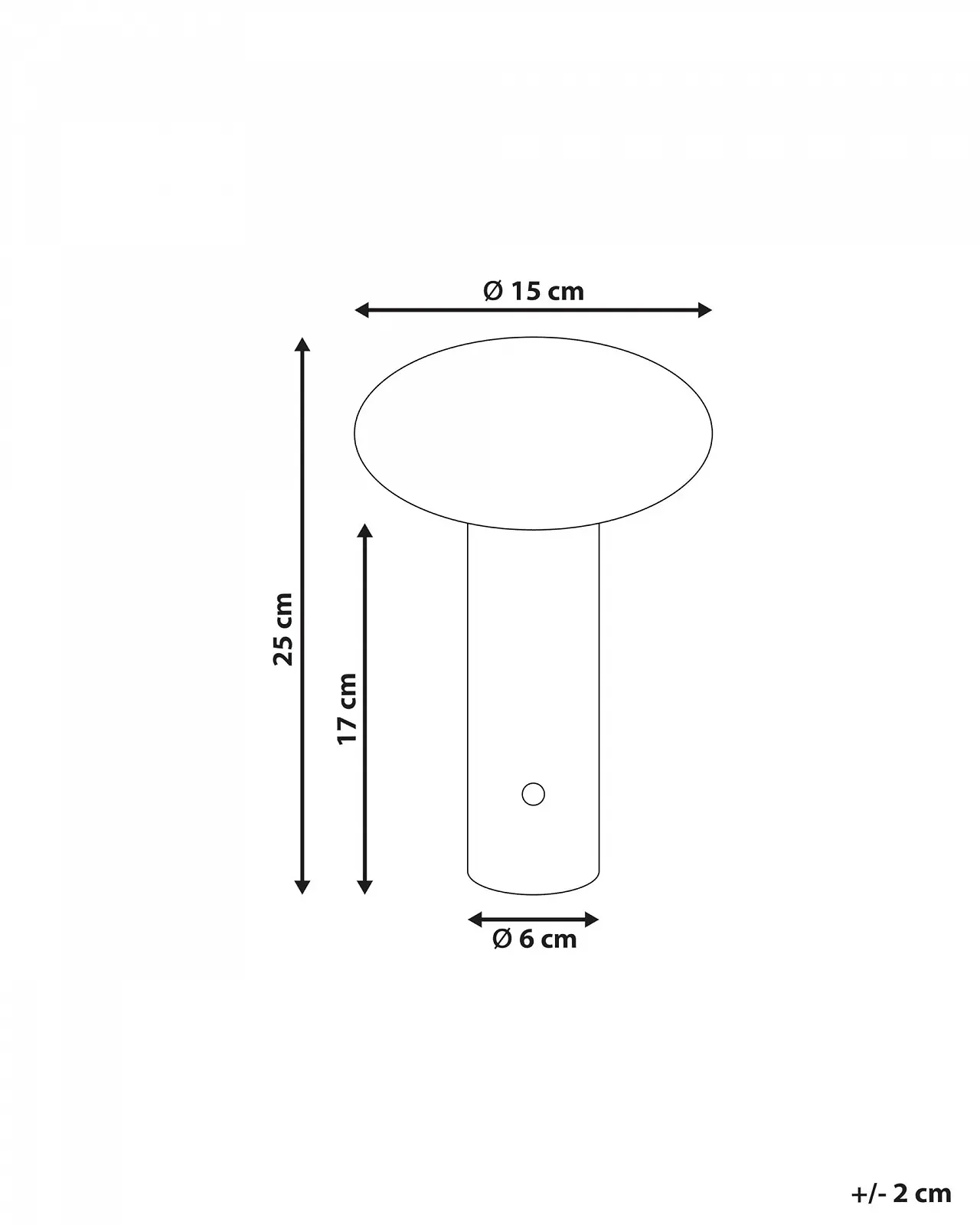Настільна лампа Beliani Buayan LED Металева Золотиста з функцією димування Акумуляторна Бездротова, фото №3