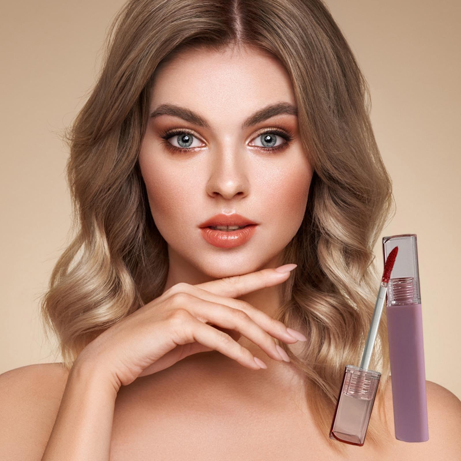 Блеск Anloximt для губ Long-lasting липкий увлажняющий матовый, фото №2