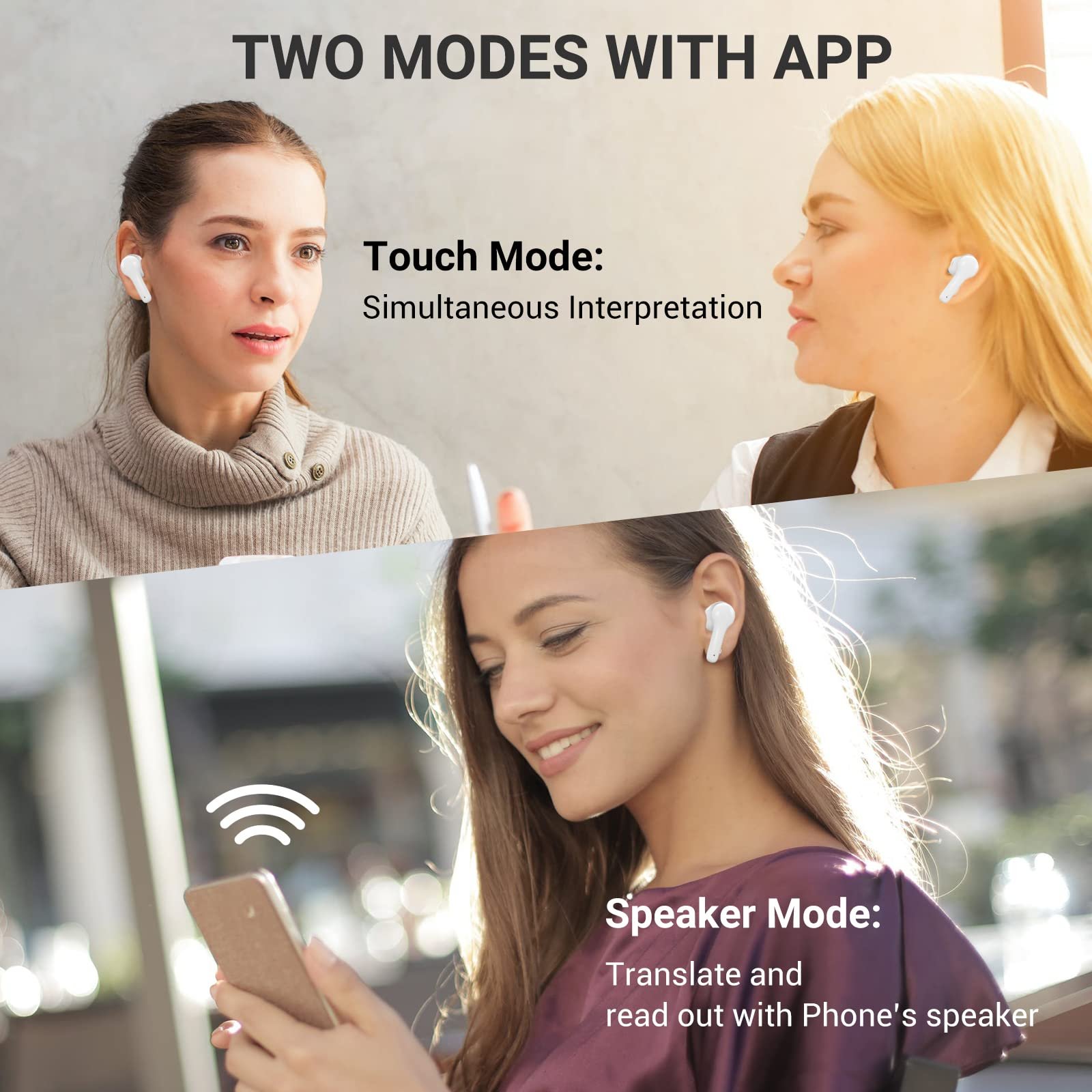 Навушники-перекладачі Xupurtlk з підтримкою 71 мови та 56 акцентів, 0.5с переклад в реальному часі для музики та дзвінків, фото №7 Навушники-перекладачі Xupurtlk з підтримкою 71 мови та 56 акцентів, 0.5с переклад в реальному часі для музики та дзвінків, фото №7