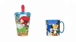 Набор детский ALMACENESADAN Sonic 350 мл и Чашка с трубочкой 430 мл - Фото 1