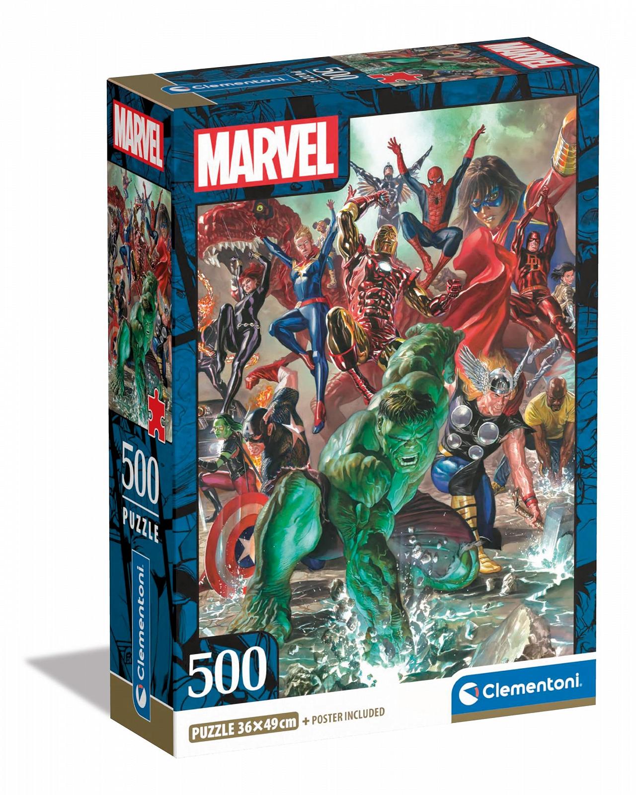 Пазл Clementoni Marvel 35546 500 элементов 49 x 36 см, фото №1