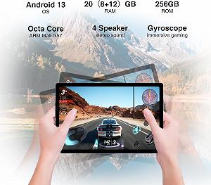 Планшет 10.5" Full HD Doogee T10 Plus 8/256Gb 4G 2-SIM 8 ядер Android 13 8250 mAh Голубой synthetic.ua - Фото 1