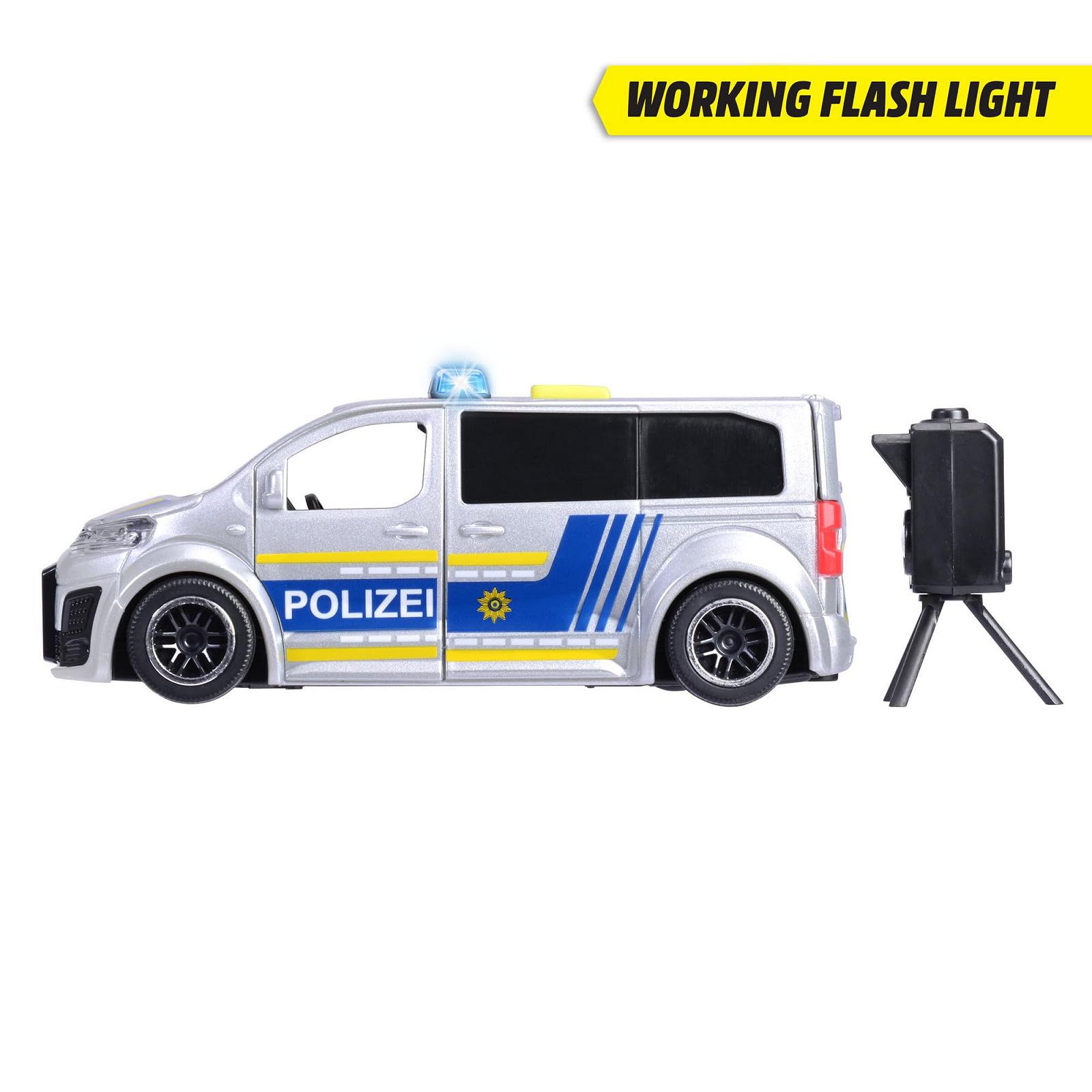 Игрушечная машина Dickie Toys Citroën SpaceTourer 15 см Полицейская машина со скоростомером Свет и звук Полицейский автобус, фото №3 Игрушечная машина Dickie Toys Citroën SpaceTourer 15 см Полицейская машина со скоростомером Свет и звук Полицейский автобус, фото №3