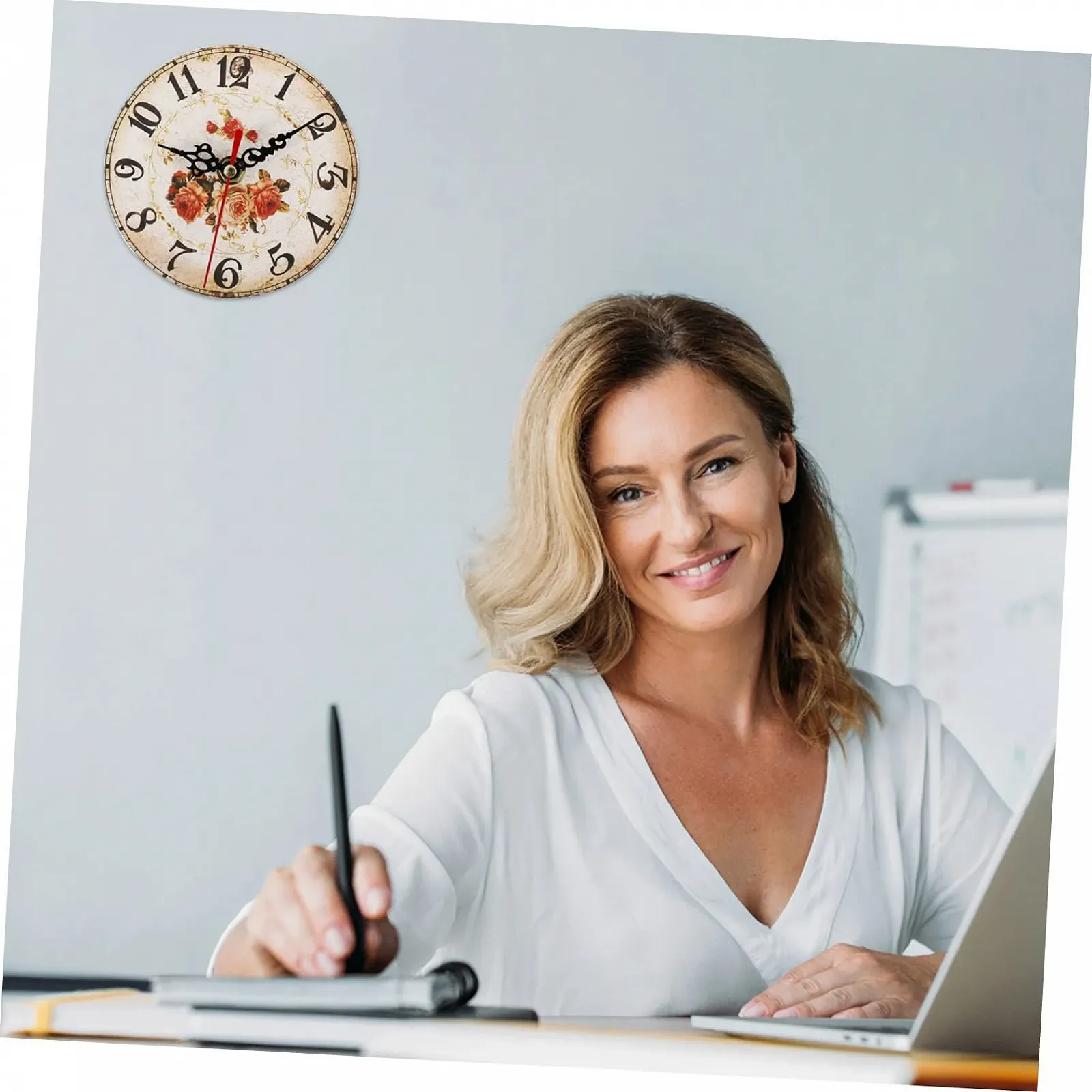 Годинник дерев'яний орнамент FUNOMOCYA, дерев'яний, прикраса для столу, фото №4 Годинник дерев'яний орнамент FUNOMOCYA, дерев'яний, прикраса для столу, фото №4