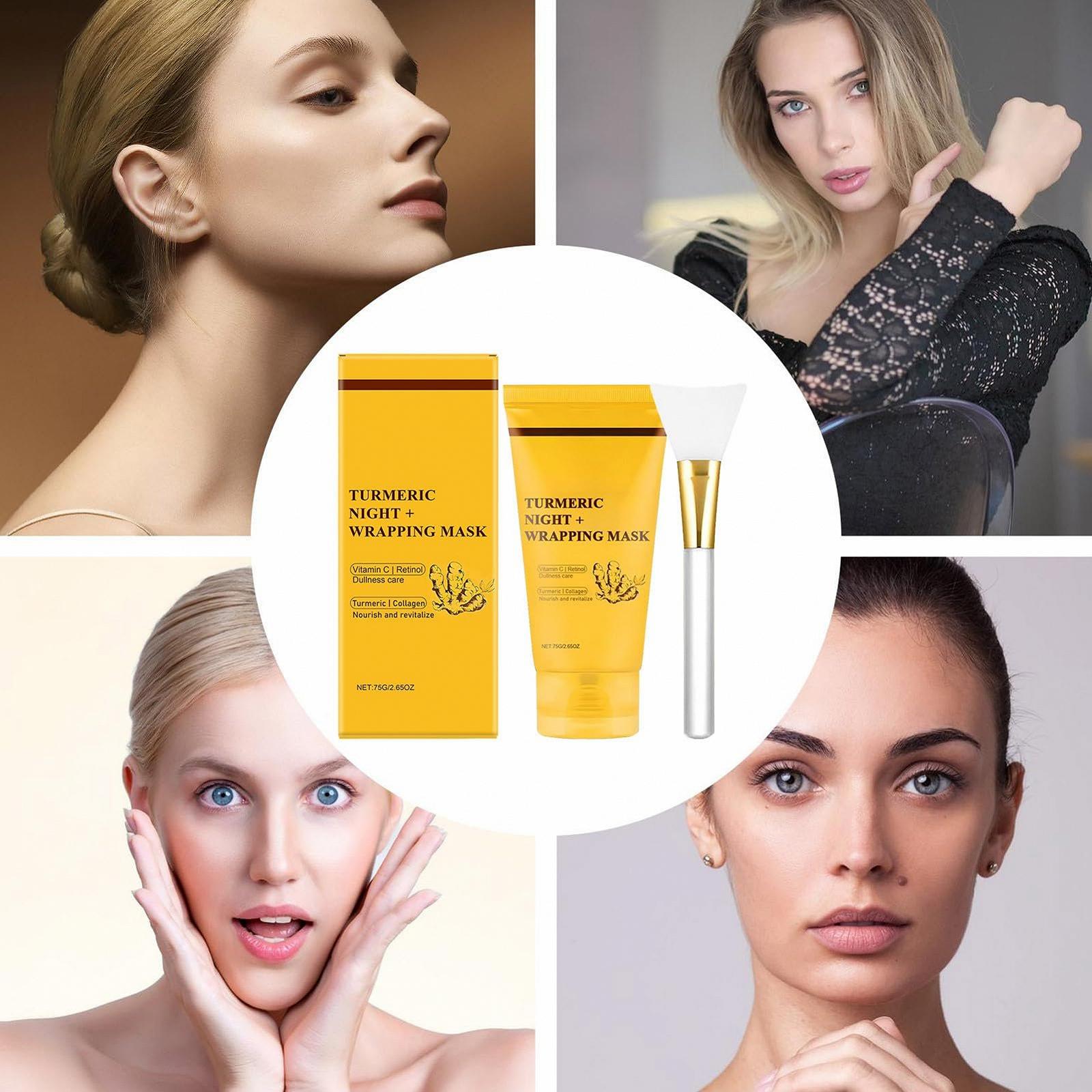 Маска для обличчя Iouyjiu Overnight Wrapping, нічна зволожуюча маска для сяючого кольору, фото №5