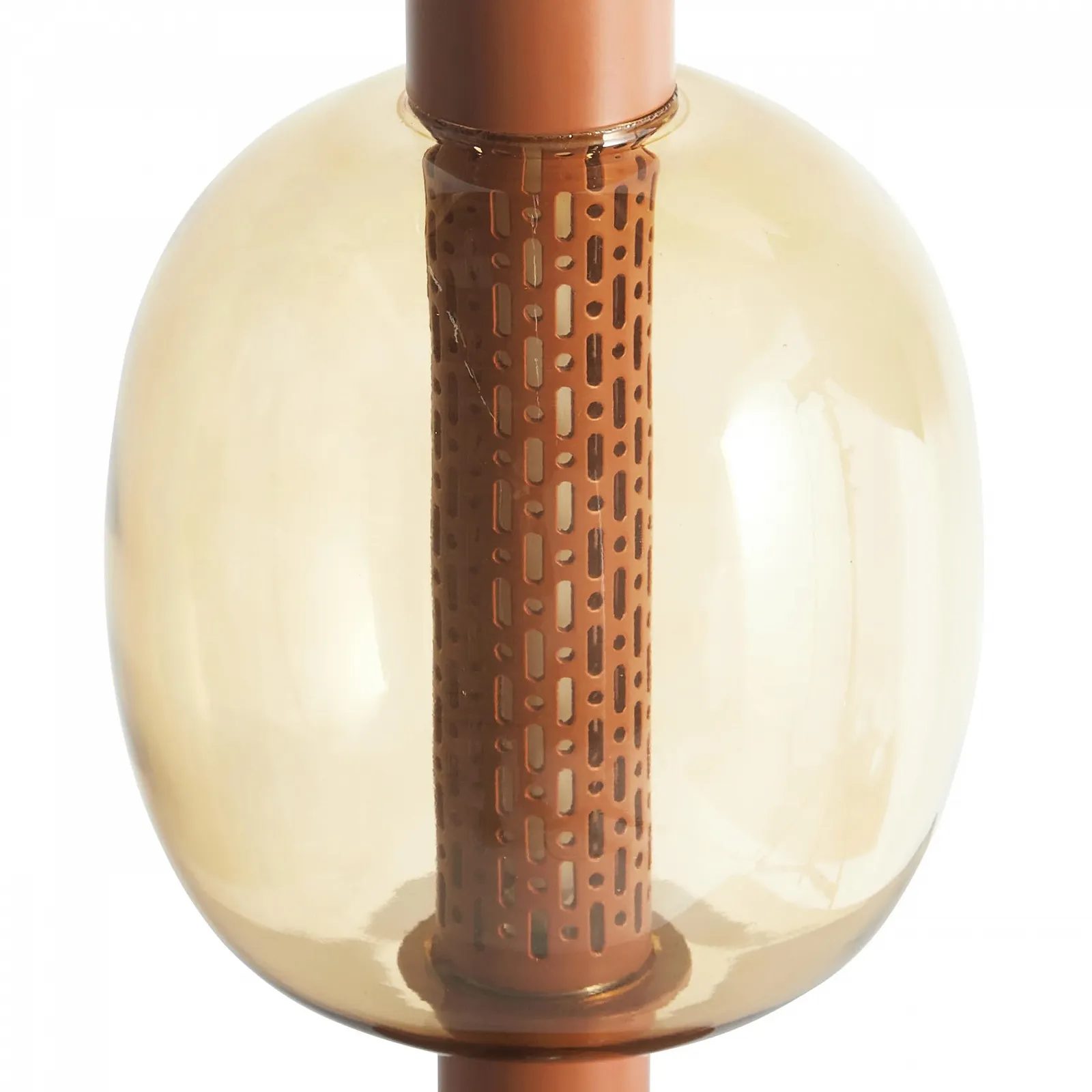 Настільна лампа LED Beliani Pulangi Металева Акумуляторна Бездротова з димером Коричнева, фото №4