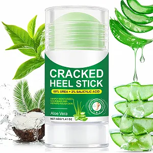 Стик для ухода за ногами Natural Aloe Vera с 2% салициловой кислотой и 60% мочевиной веганский 40 г - Фото 1