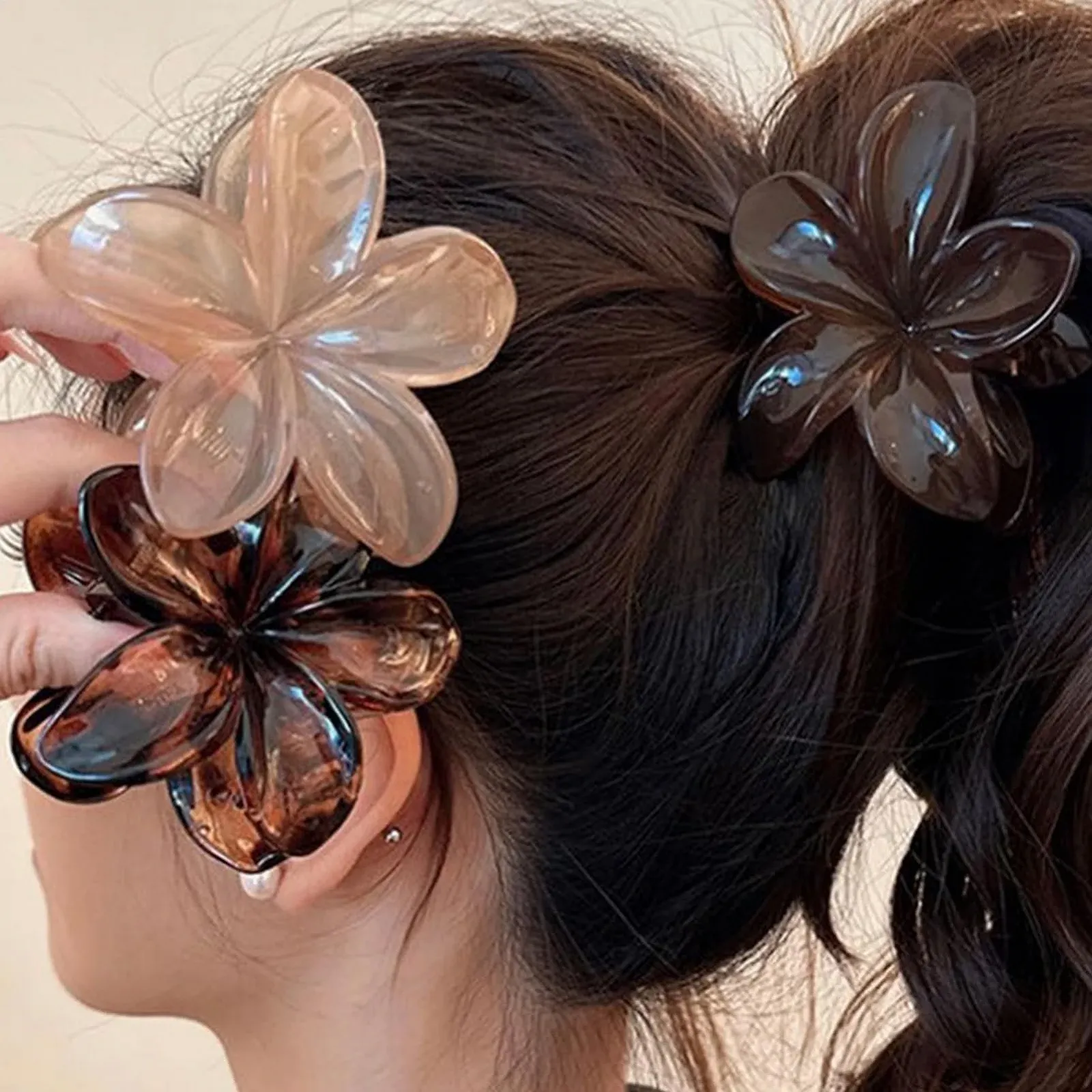 Краб для волосся Квітка Ретро Стиль 6шт, фото №3 Краб для волосся Квітка Ретро Стиль 6шт, фото №3