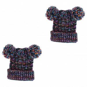 В'язана шапка з помпоном VALICLUD, 2 шт. - Фото 1