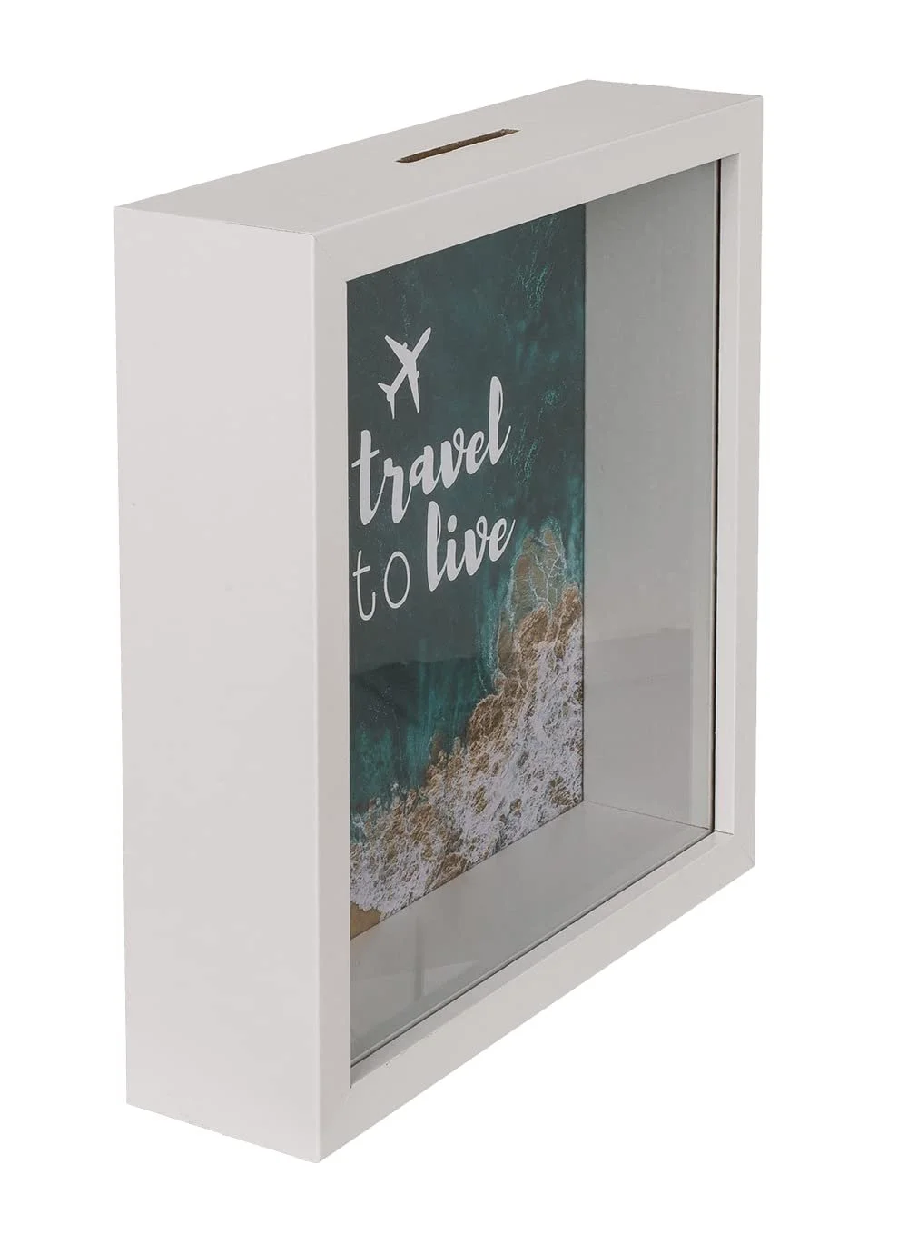 Скарбничка для подорожей makio "to travel is to live" Дерев'яна рама, фото №3