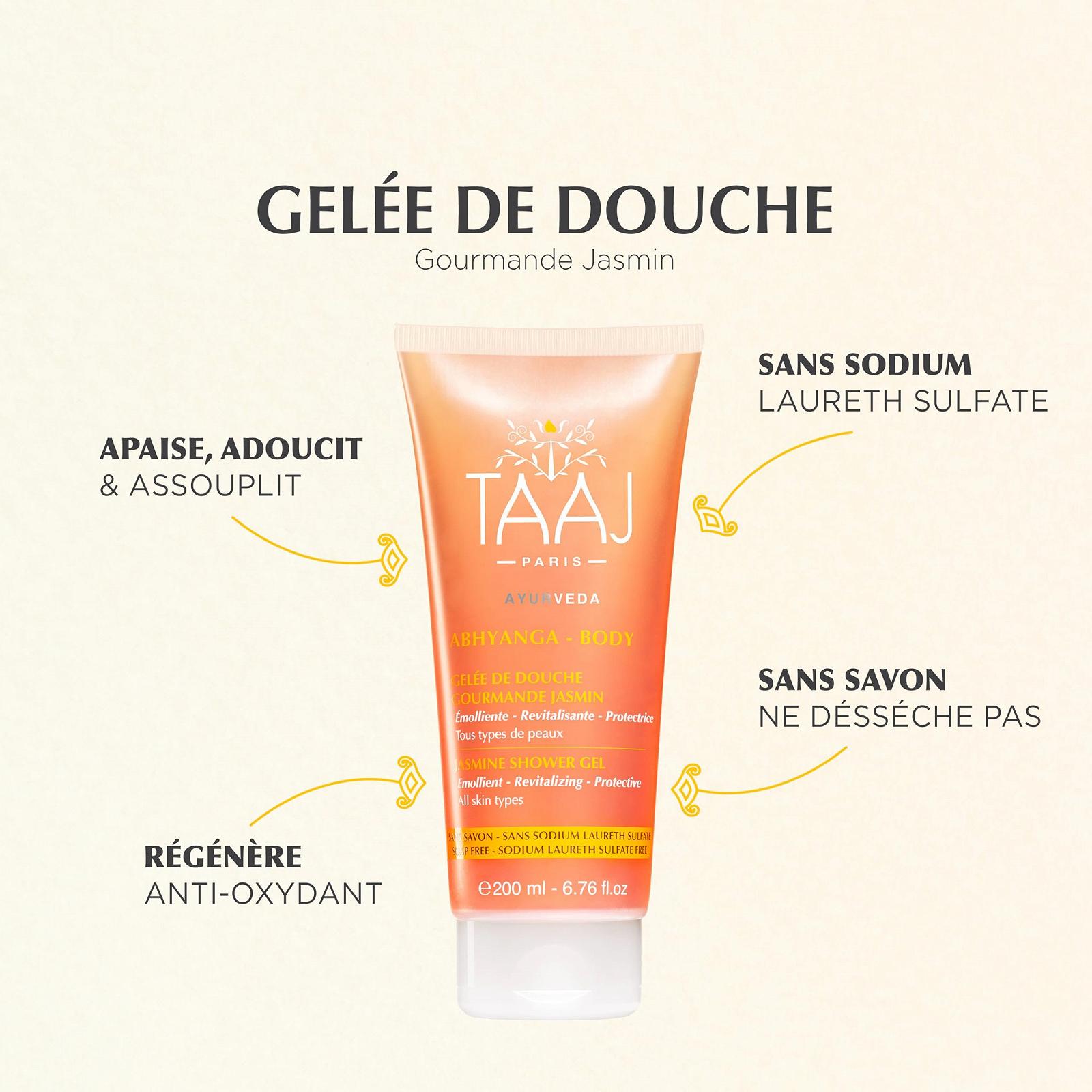 Желе для душу TAAJ Abhyanga Jasmine 200 мл 3 шт., фото №2