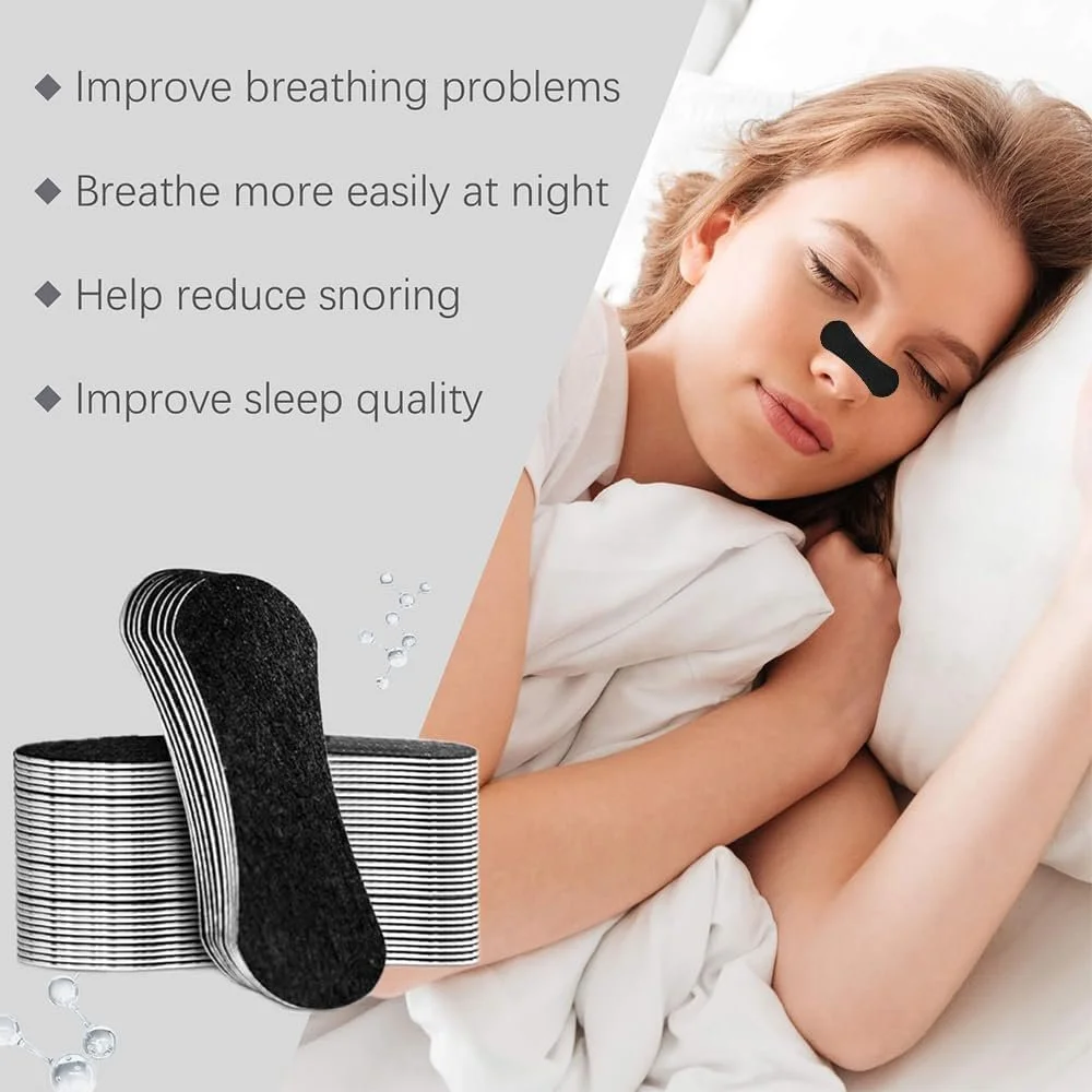 Пластирі на ніс від хропіння, 30 шт, Роздільник для носа для кращого дихання, фото №3