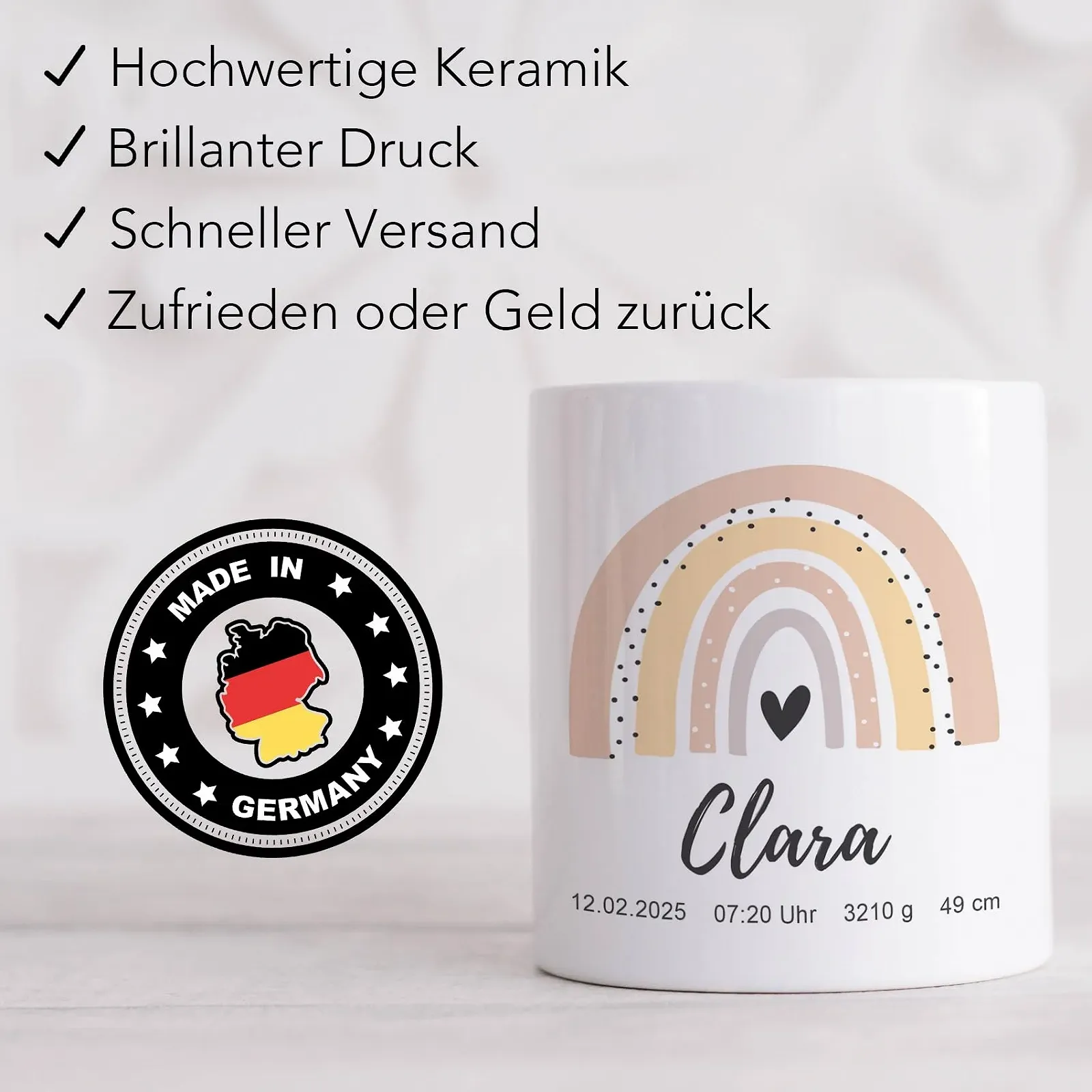 Скарбничка керамічна Rainbow Apricot 9.4 x 8 см, фото №3