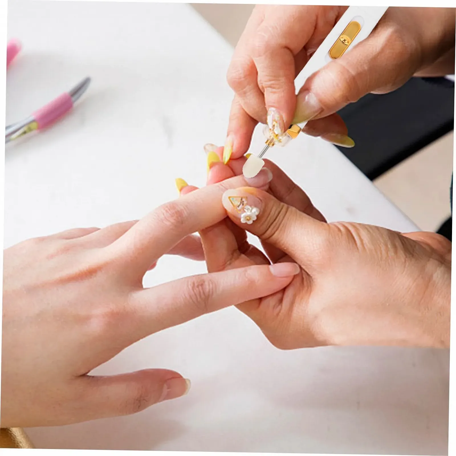 Электрический набор для маникюра и педикюра Healvian, портативная машинка, фото №6