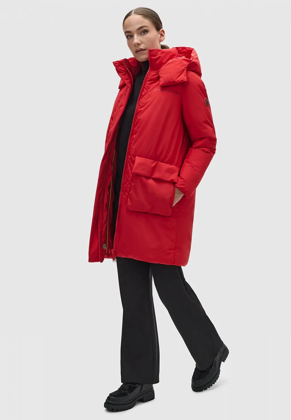 Куртка зимняя Marikoo Nanami 16 Женская Длинная Теплая с капюшоном, фото №5