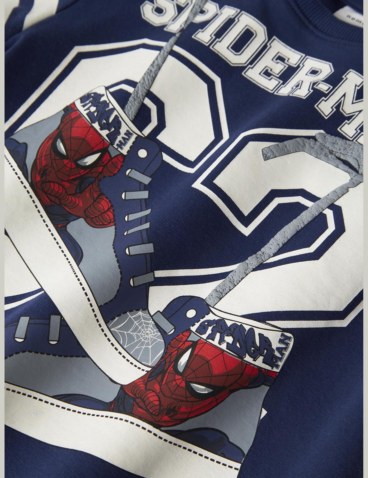 Толстовка NAME IT Nmmadam Spider Nreg Sweat Bru Mar для хлопчиків, фото №3