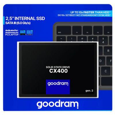 Накопитель SSD GOODRAM 2.5" 256GB (SSDPR-CX400-256-G2). 42308, фото №4