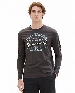 Футболка с длинными рукавами Tom Tailor 1037744-10899 Темно-серый XL - Фото 1