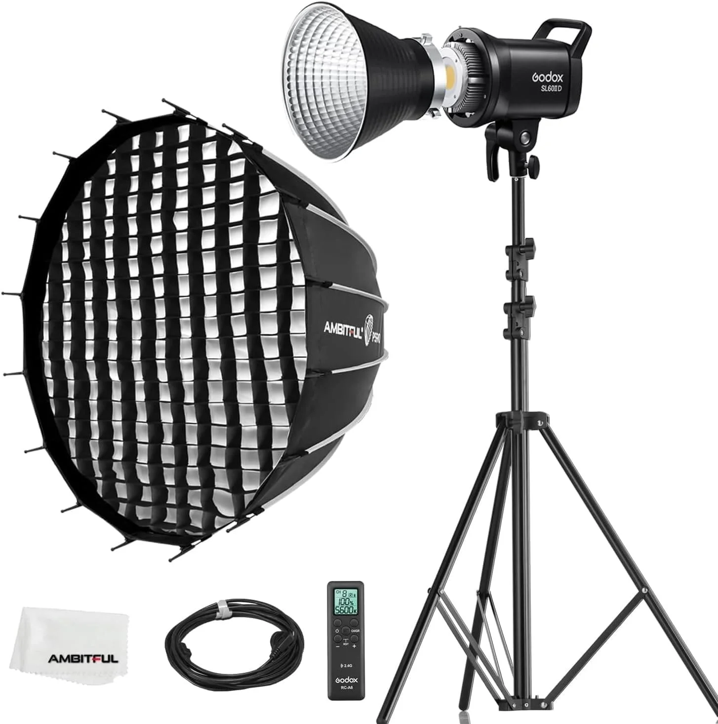 Комплект студийного света Godox SL60IID Bluetooth Черный, фото №1 Комплект студийного света Godox SL60IID Bluetooth Черный, фото №1