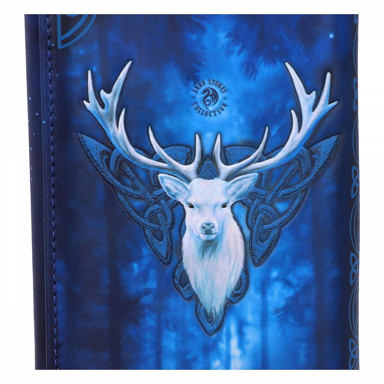 Кошелек Anne Stokes Fantasy Forest Elven Queen and Stag Embossed Синий 18.5 см, фото №7